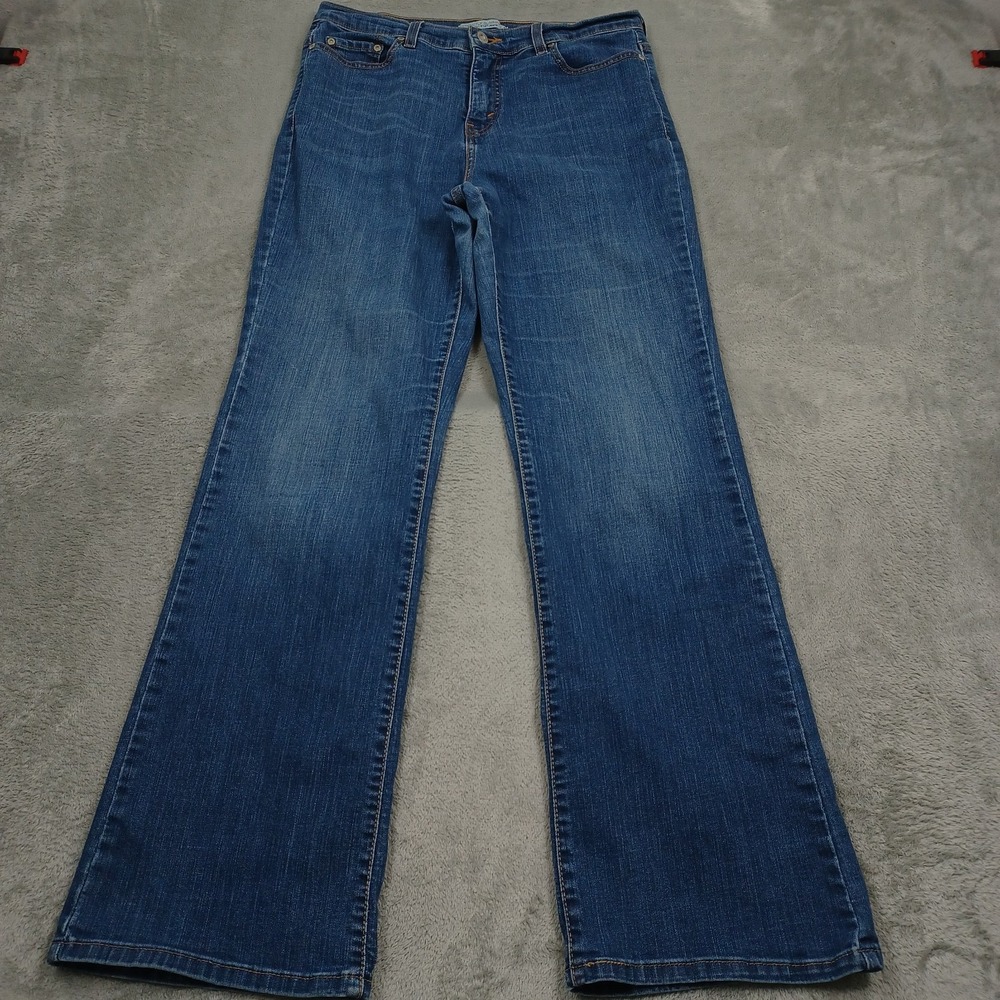 Levis Jeans Womens 12 Blue Denim Slim Bootcut Stretch Y2K Preppy